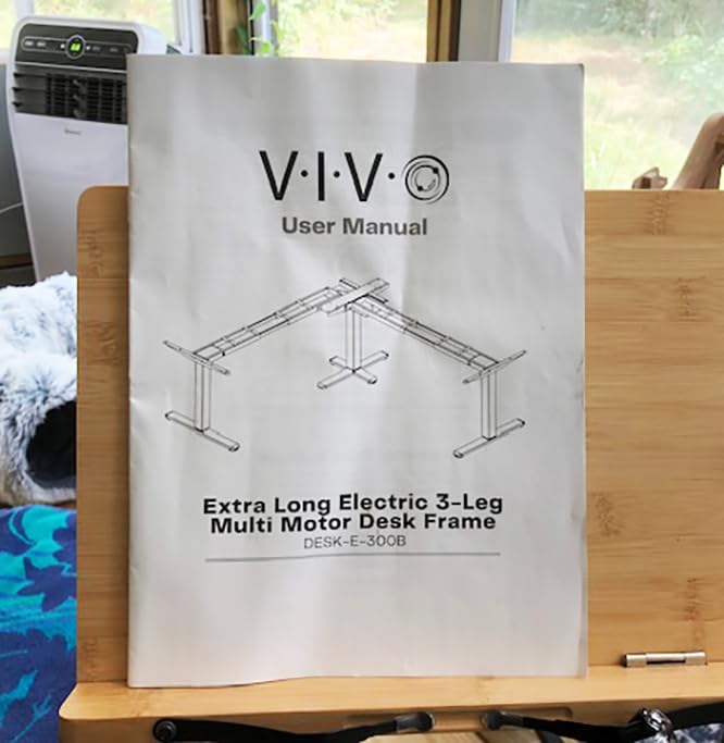 VIVO Black Triple Motor Corner or Straight Standing Desk Frame, DESK-E-300B customer photo 2