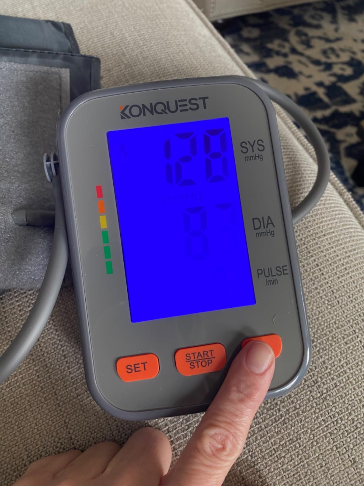 Konquest KBP-2704A Automatic Upper Arm Digital Blood Pressure Monitor - Large Backlit Display - Irregular Heartbeat Detector - Blood Pressure Monitor for Home Use - Digital BP Cuff Tensiometro customer photo 2