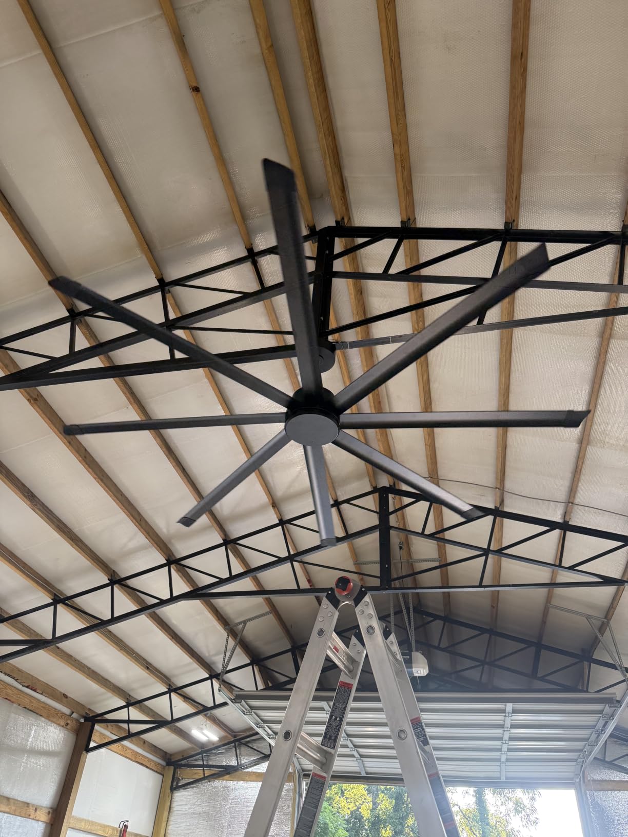 120 Inch Big Ass Industrial Ceiling Fan without Light for Large Space customer photo 2
