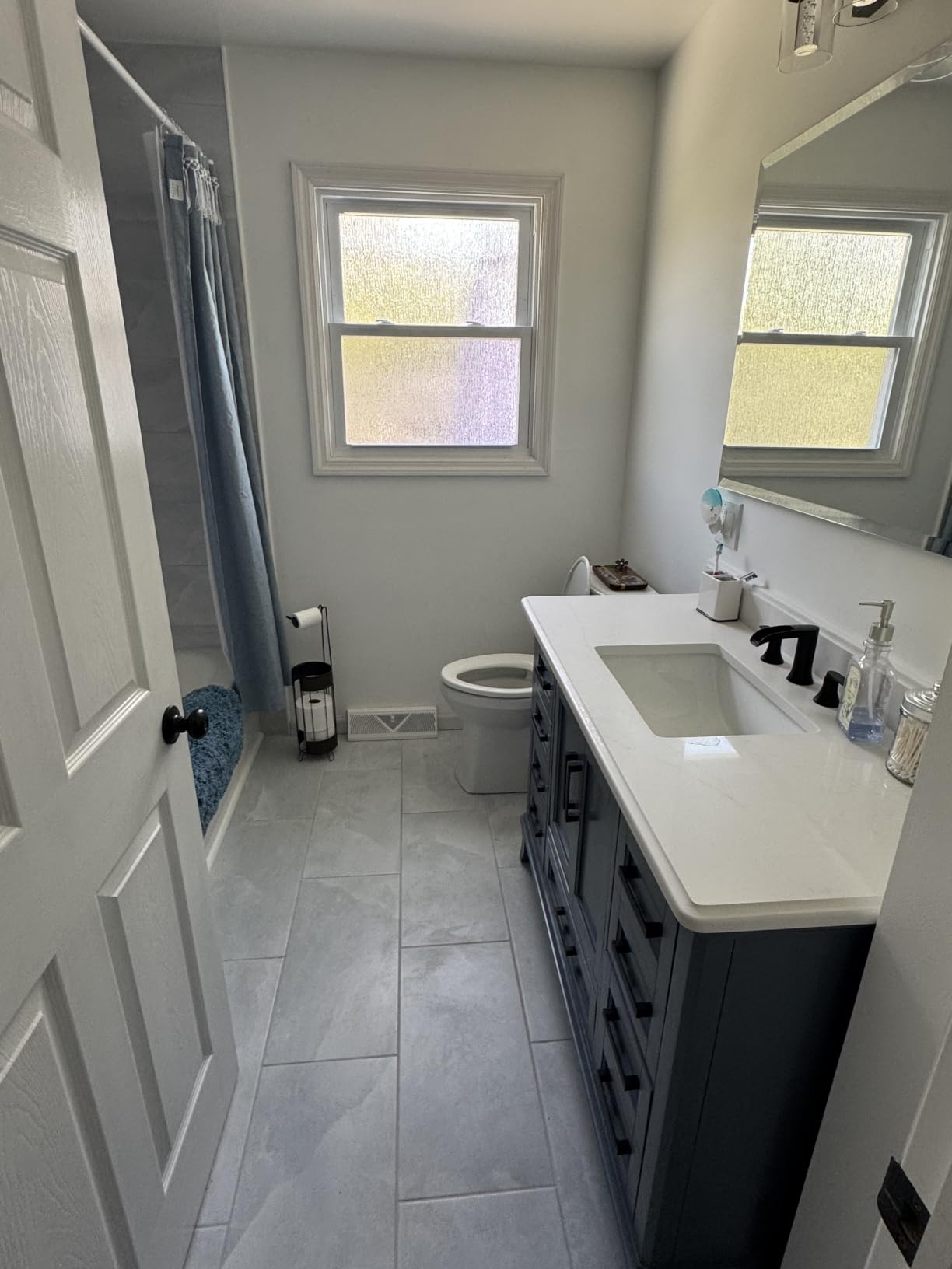48 Inch Fully Assembled Bathroom Vanity with Sink, Grey customer photo 1