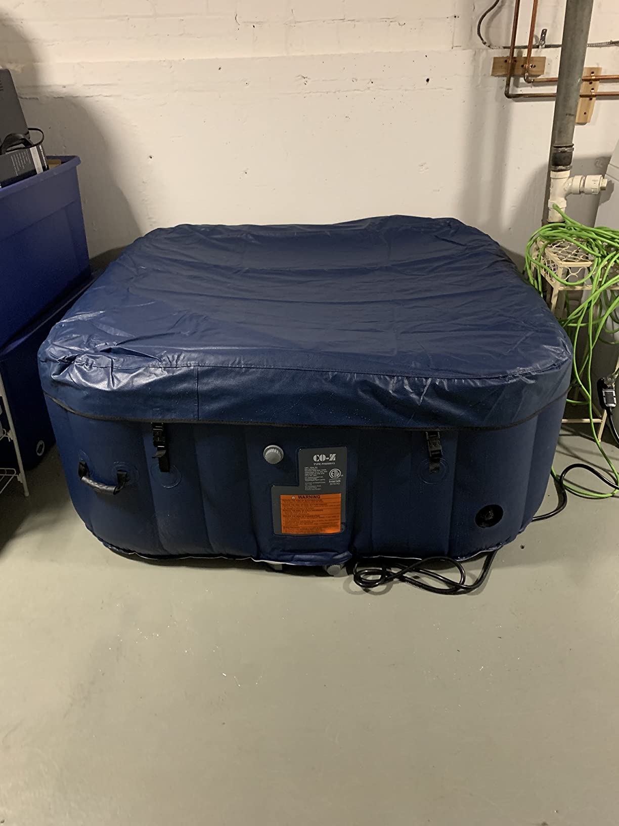 CO-Z 6ft Inflatable Hot Tub, 4-Person Outdoor Spa with 94 Air Jets & Heater customer photo 2