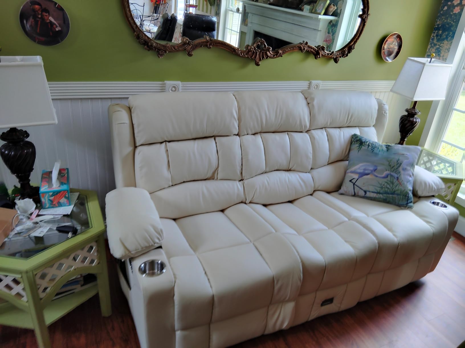 Dresegmt Recliner Sectional Sofa, 5 Seat L-Shaped Manual Reclining Sofa customer photo 2