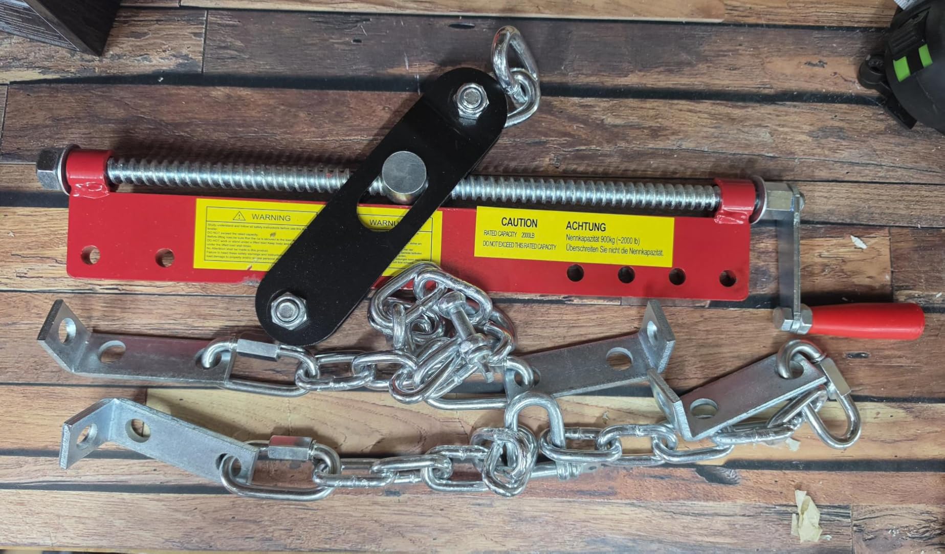 Garvee 2 Ton Engine Hoist, Hydraulic Cherry Picker Engine Crane, Yellow customer photo 1