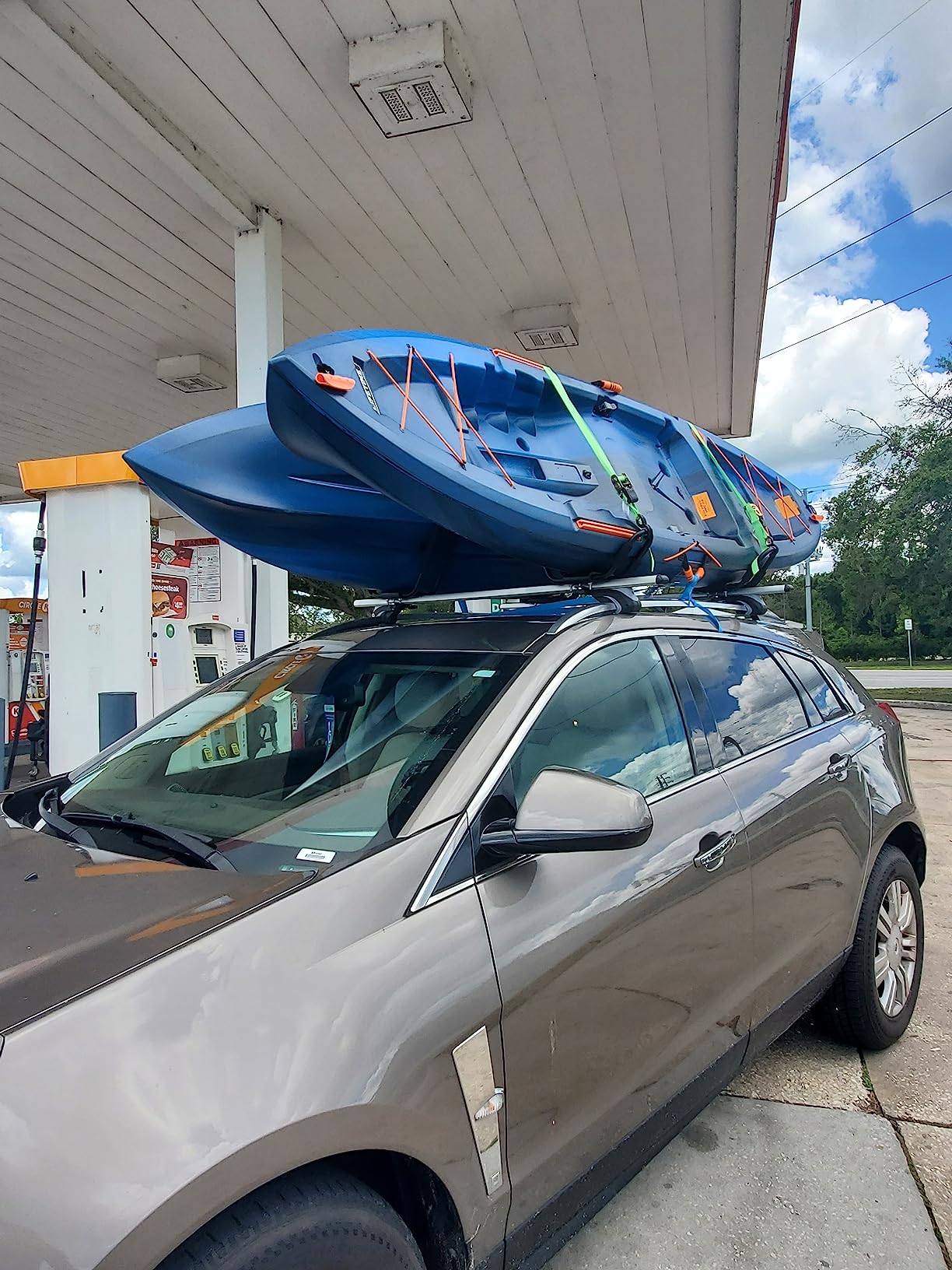 Taelakeni 2 Pairs Kayak Carrier Racks, Universal Cars Kayak Roof Rack customer photo 1