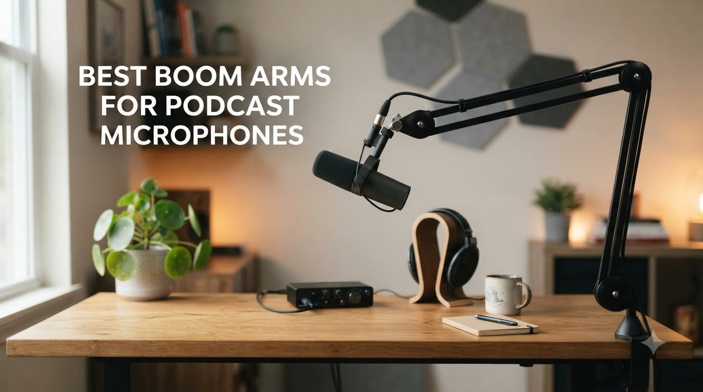 Best Boom Arms for Podcast Microphones