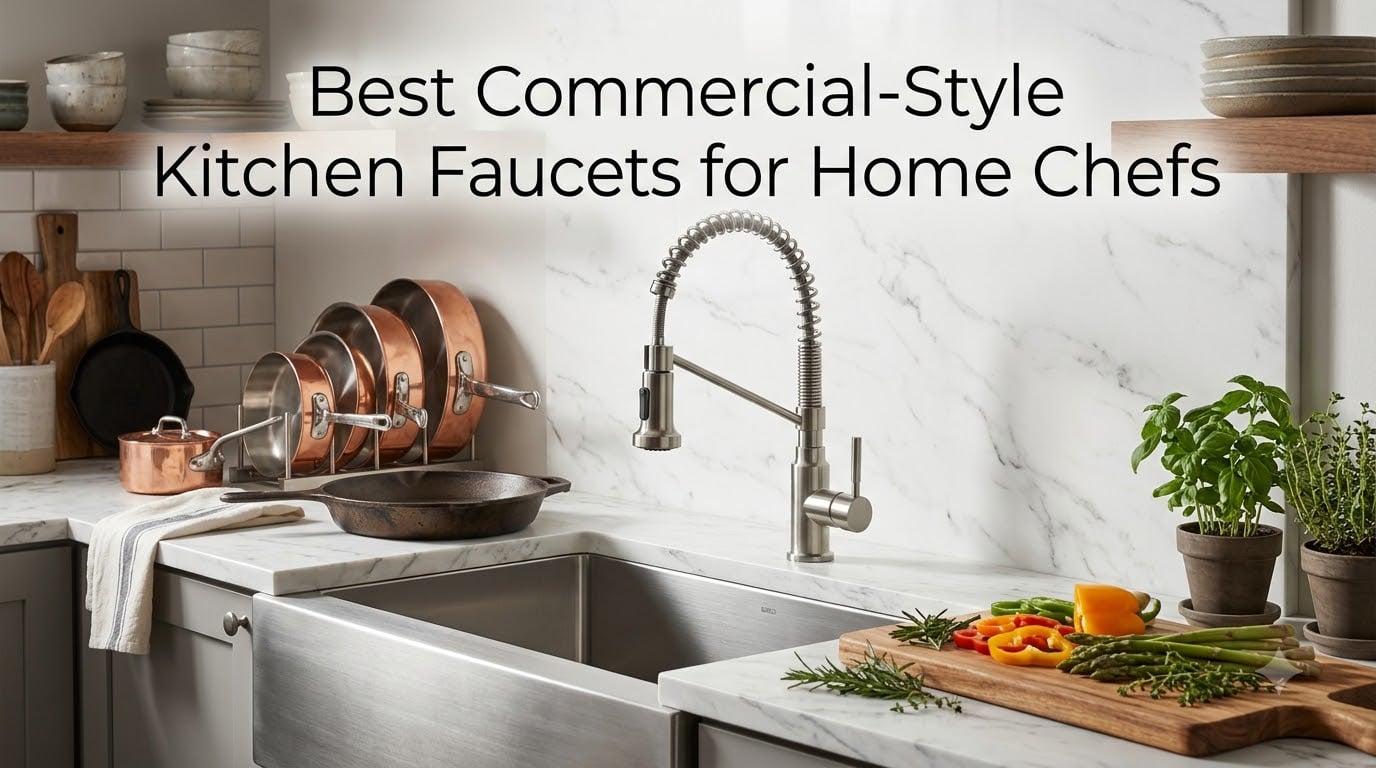 Best Commercial-Style Kitchen Faucets for Home Chefs