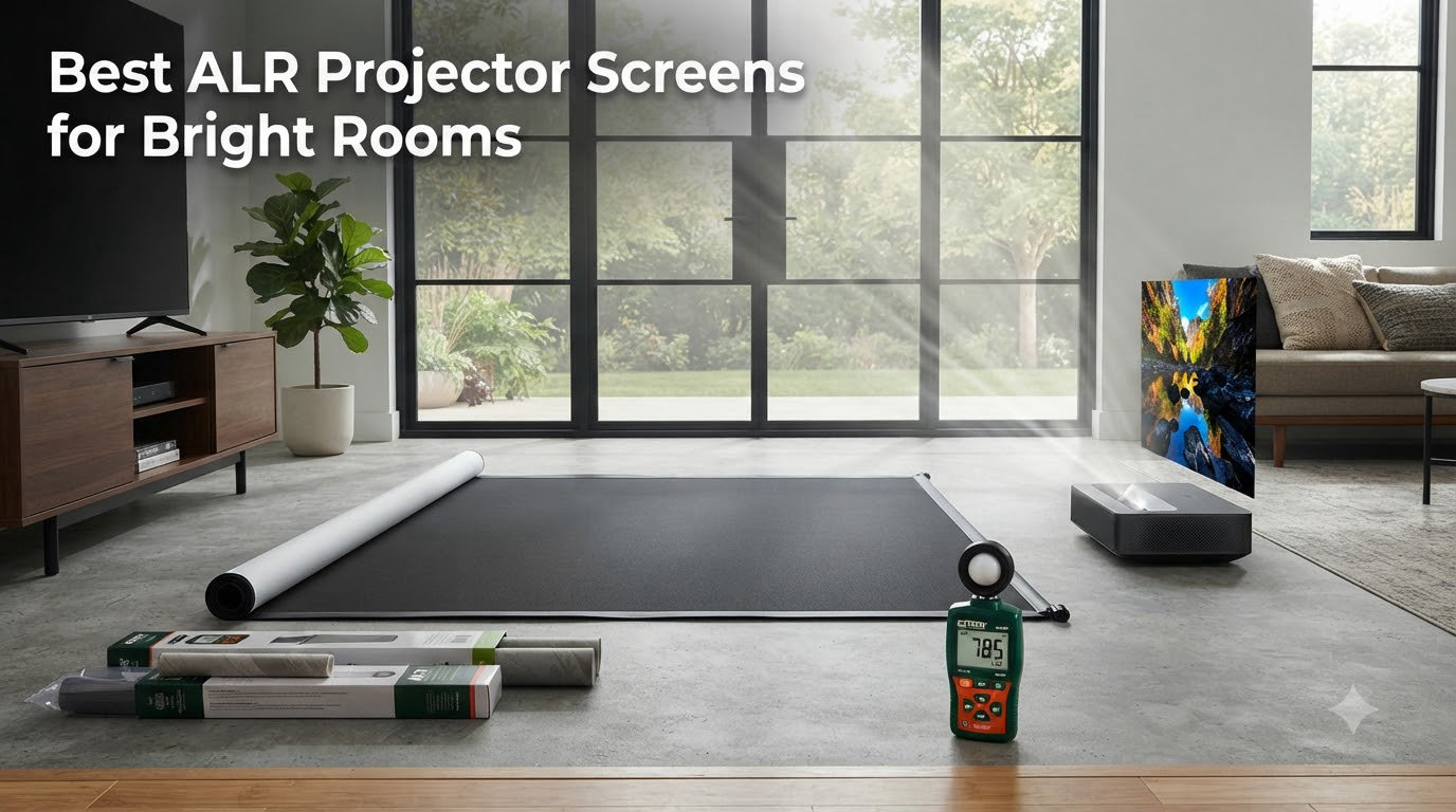 Best ALR Projector Screens for Bright Rooms