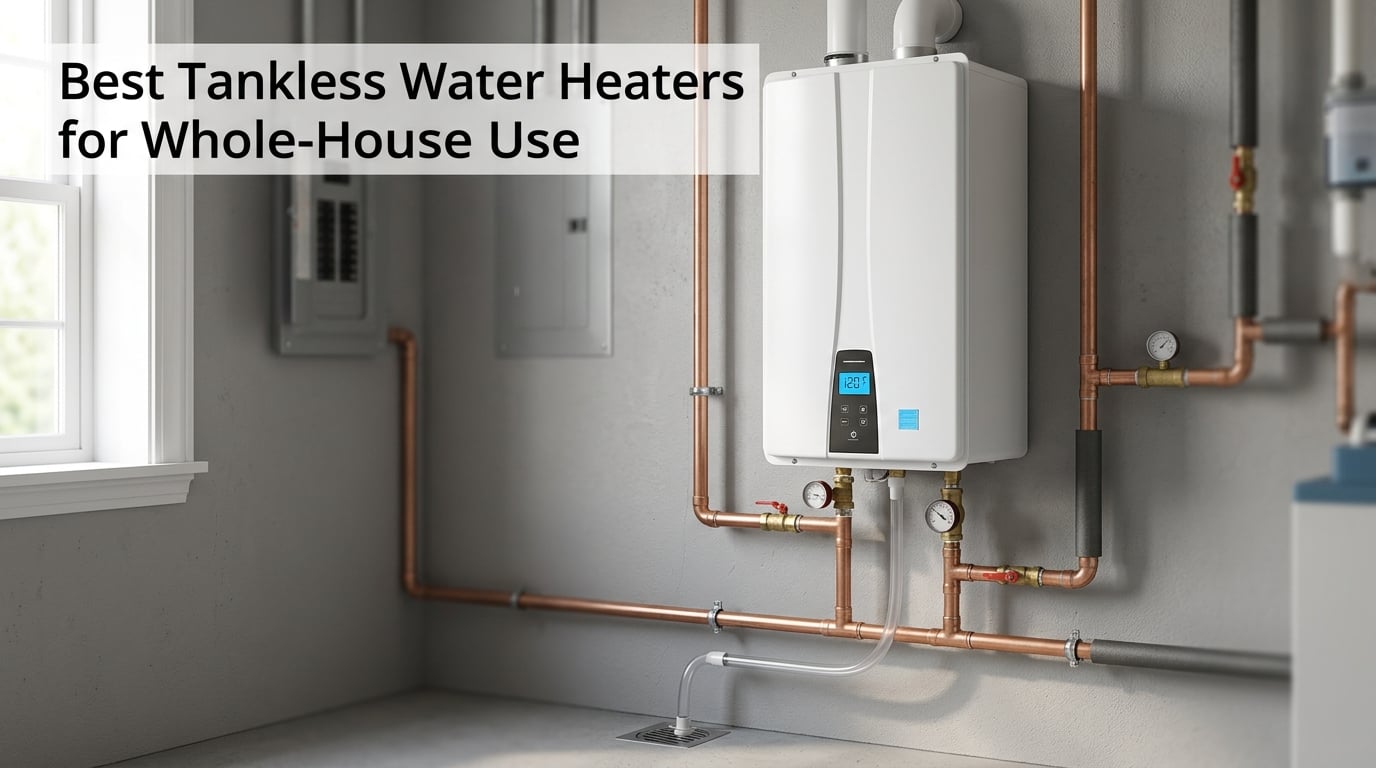 Best Tankless Water Heaters for Whole-House Use