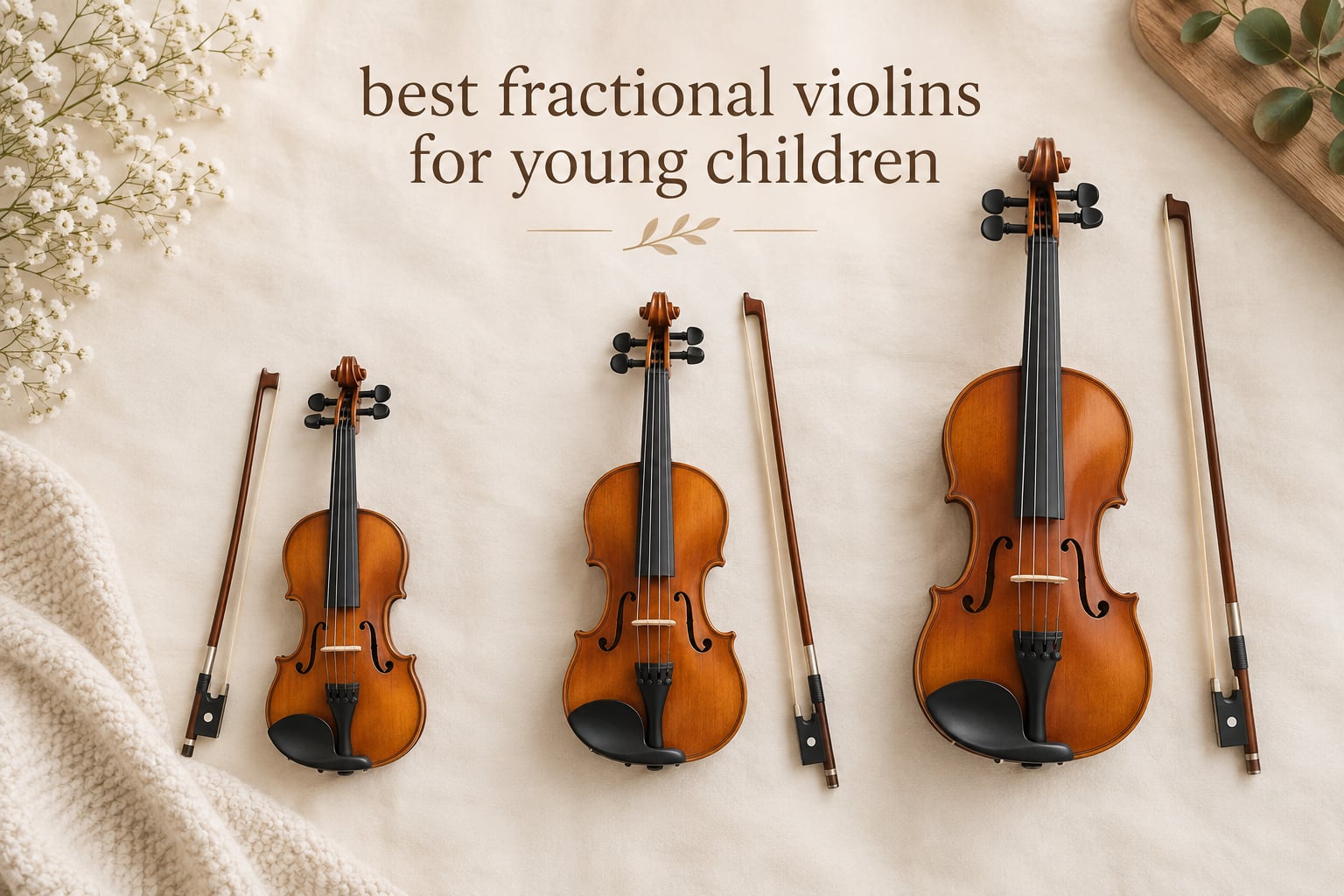 best fractional violins for young children