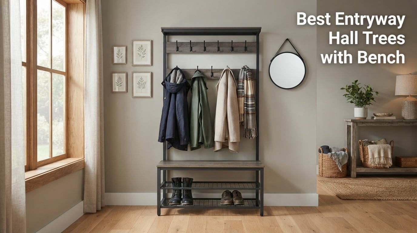 Best Entryway Hall Trees with Bench