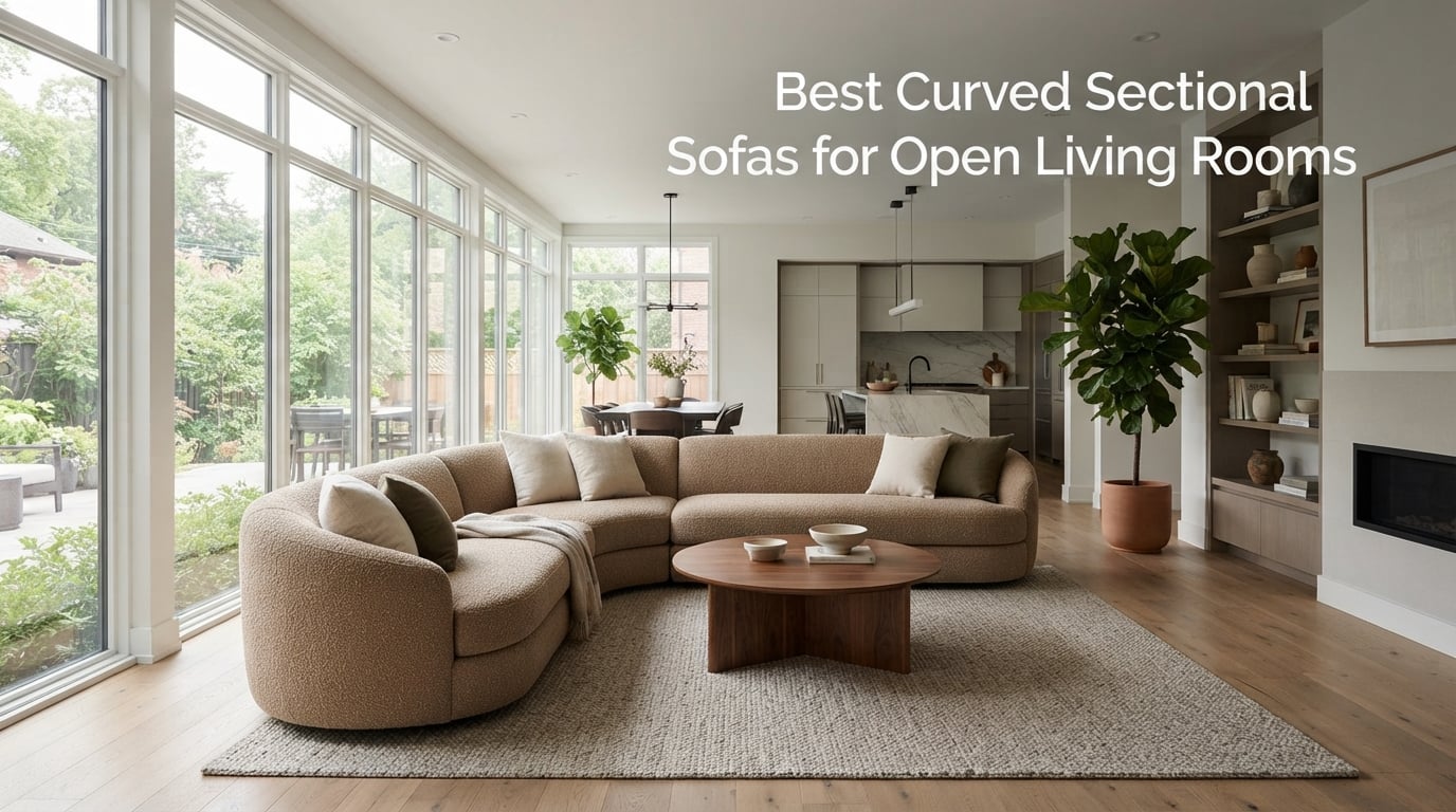 Best Curved Sectional Sofas for Open Living Rooms