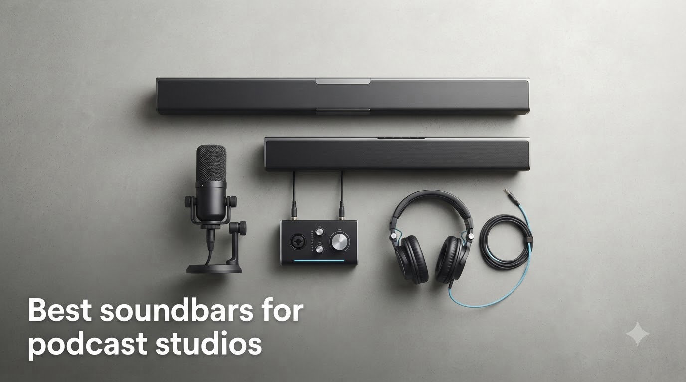 Best soundbars for podcast studios