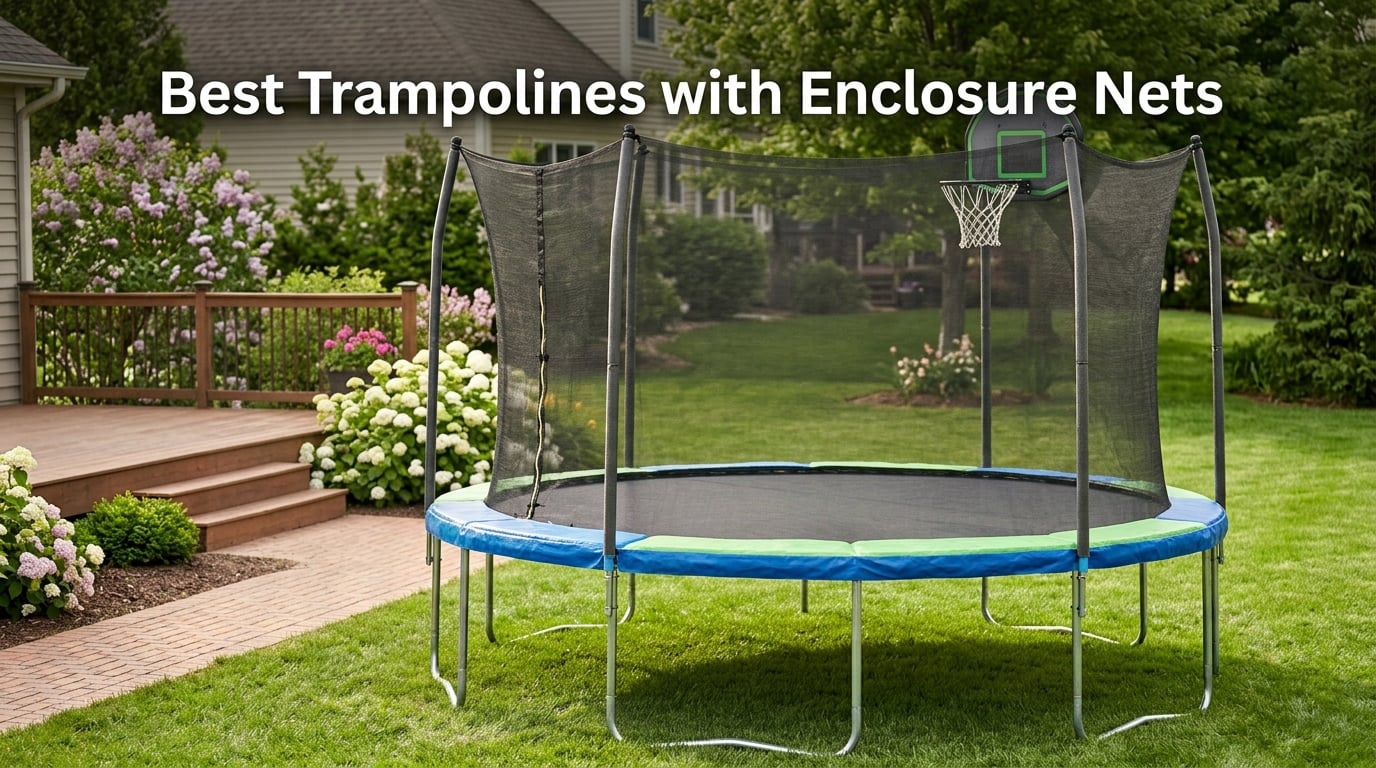 Best Trampolines with Enclosure Nets