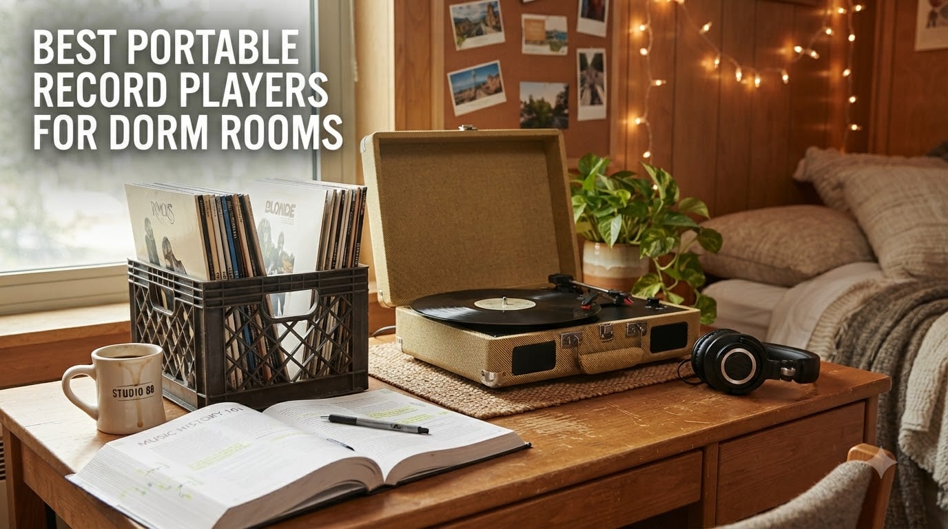Best portable record players for dorm rooms
