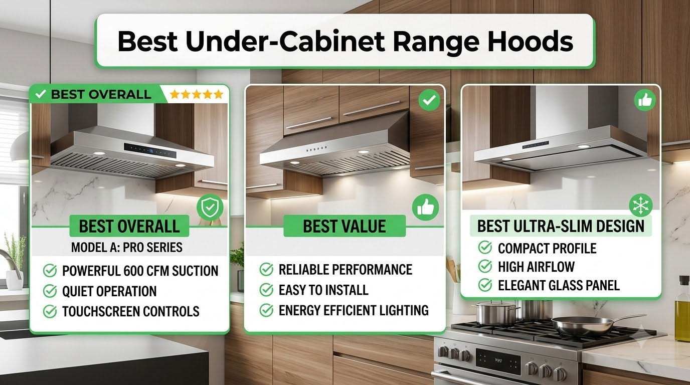 Best Under-Cabinet Range Hoods for Kitchens