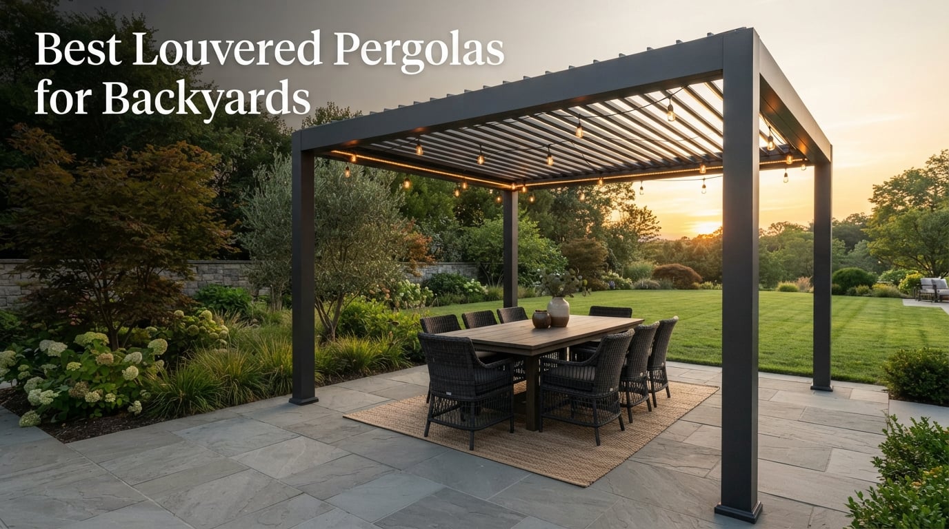 Best Louvered Pergolas for Backyards