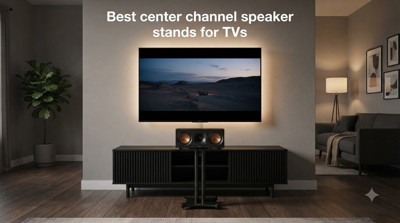 Best center channel speaker stands for TVs