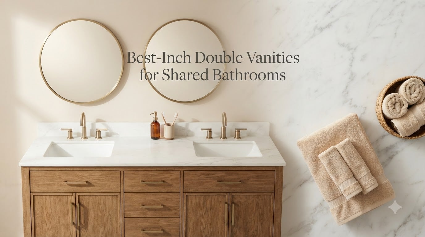 Best 60-Inch Double Vanities for Shared Bathrooms