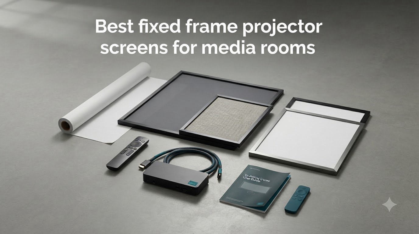 Best fixed frame projector screens for media rooms