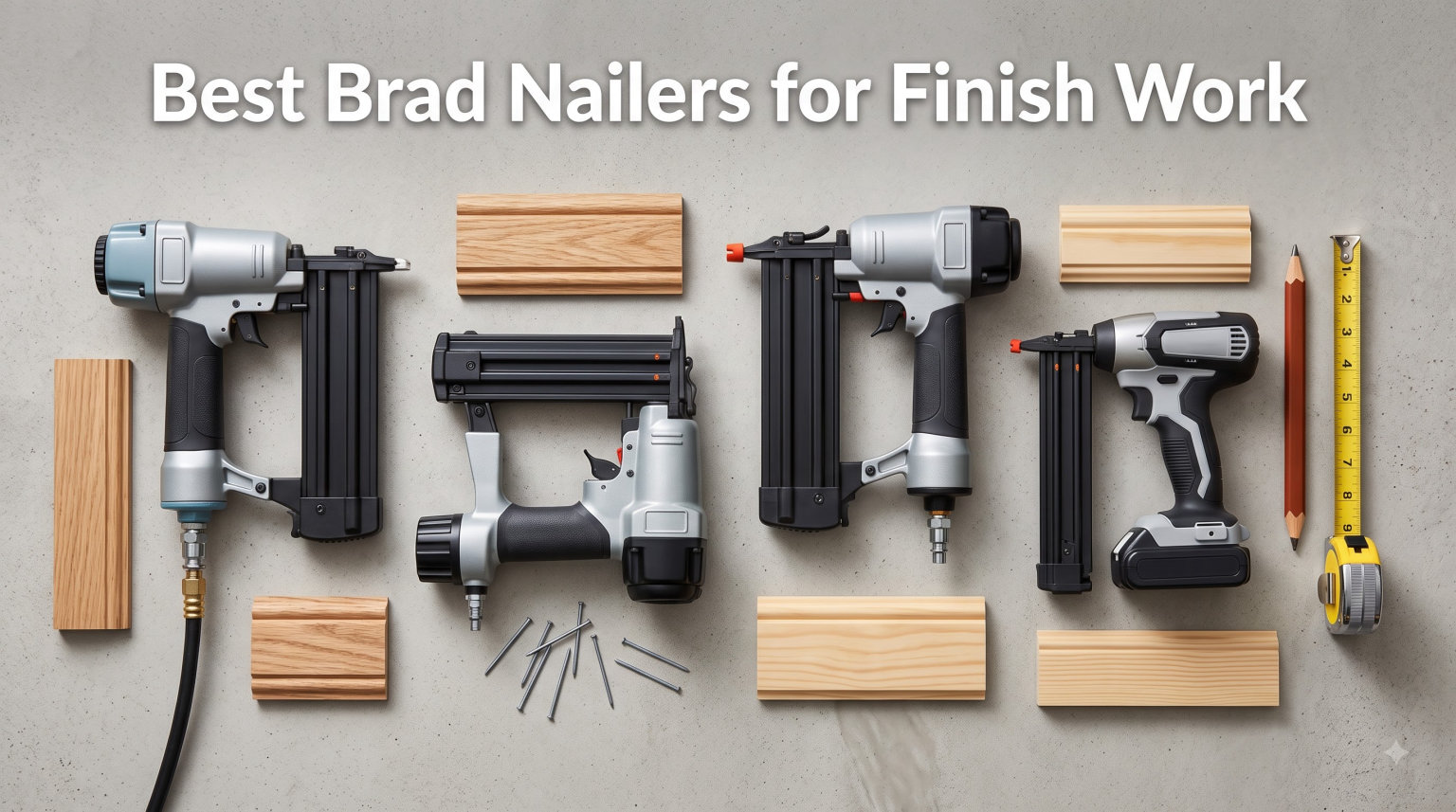 Best Brad Nailers for Finish Work