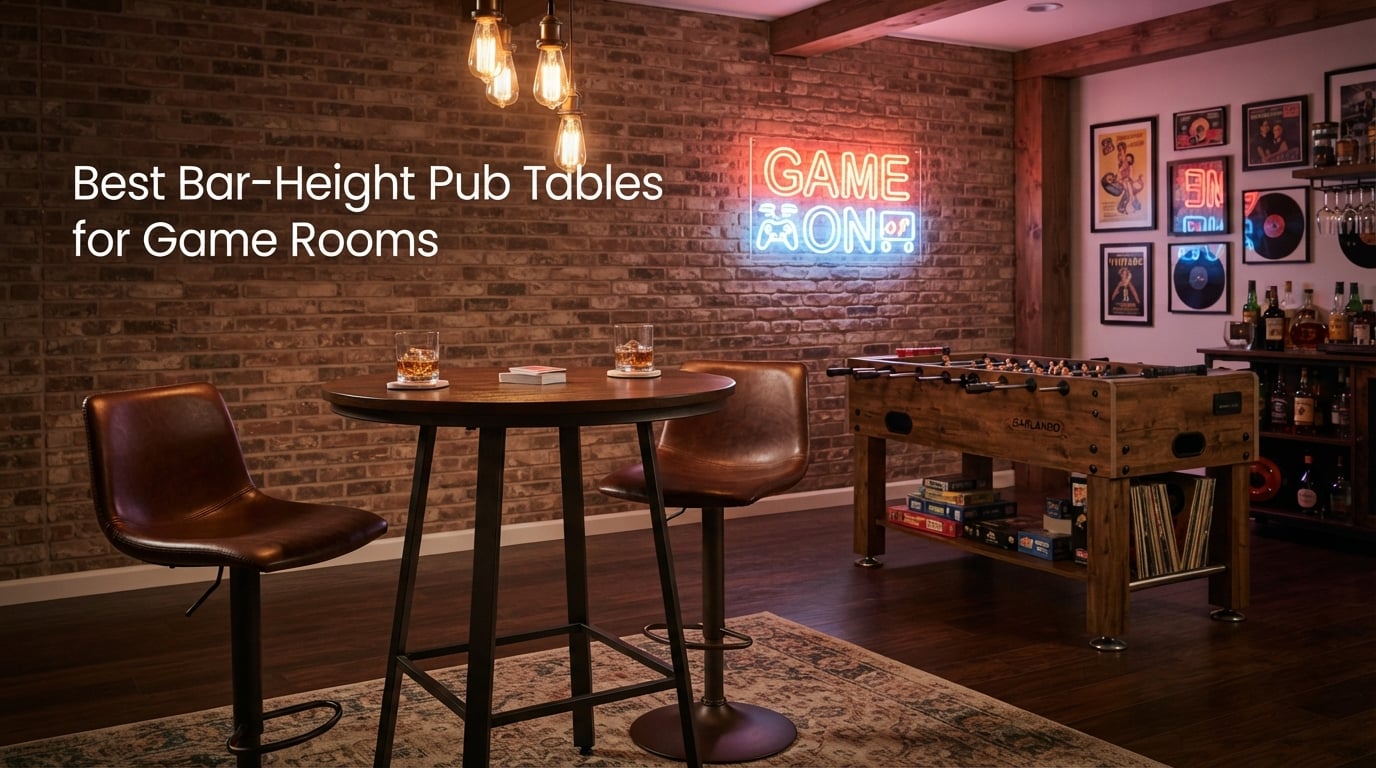 Best Bar-Height Pub Tables for Game Rooms