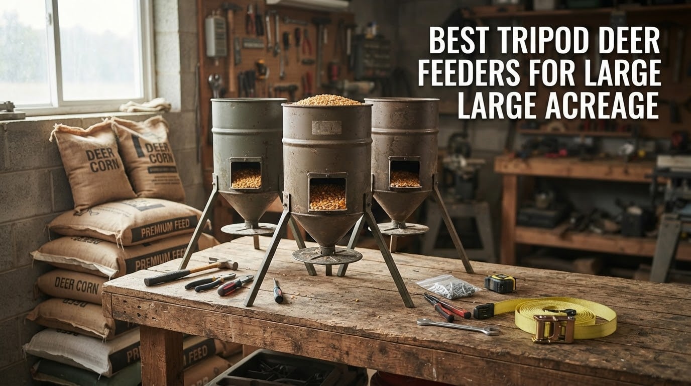 best tripod deer feeders for large acreage