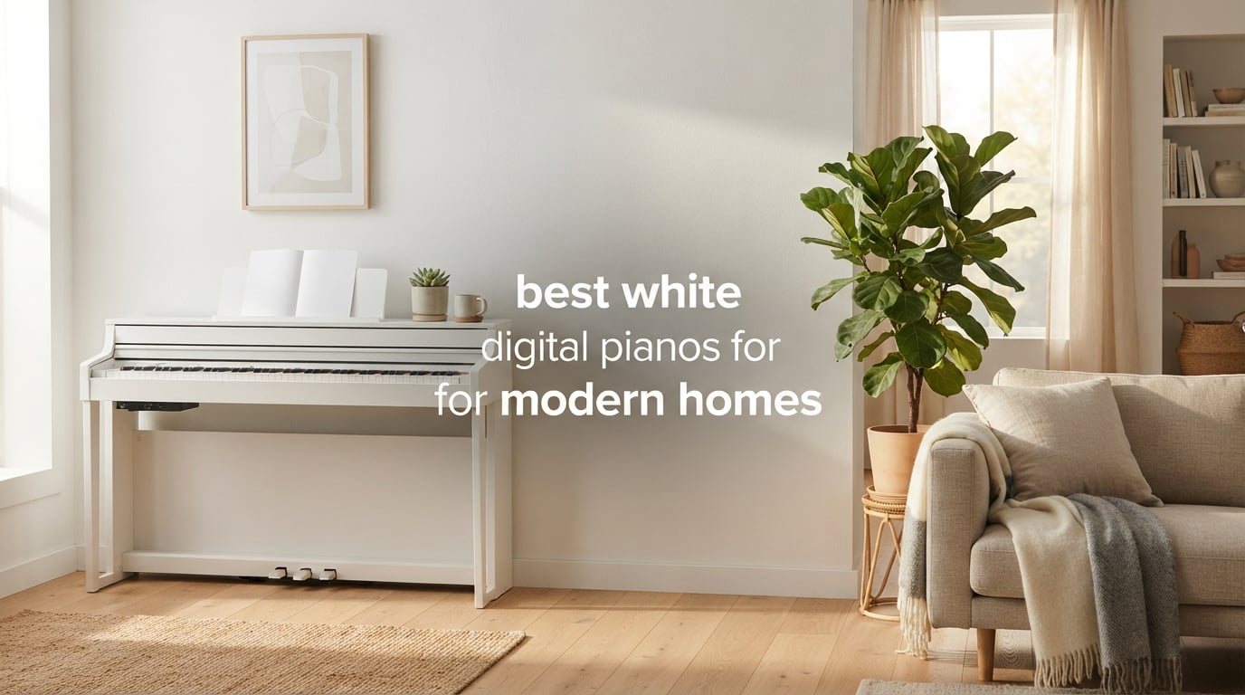 best white digital pianos for modern homes