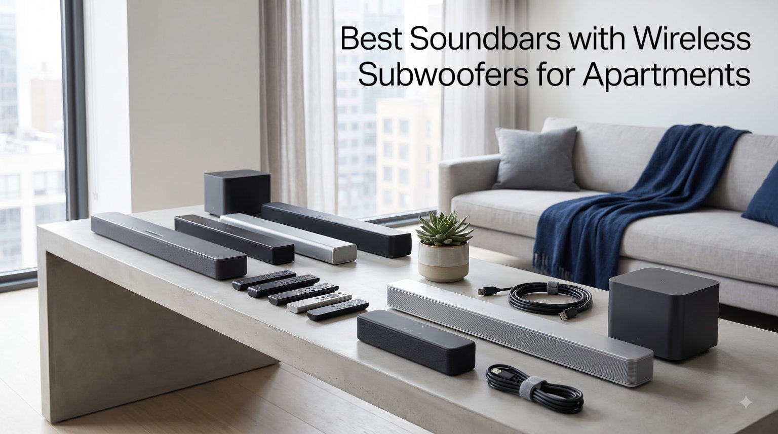 Best Soundbars with Wireless Subwoofers for Apartments