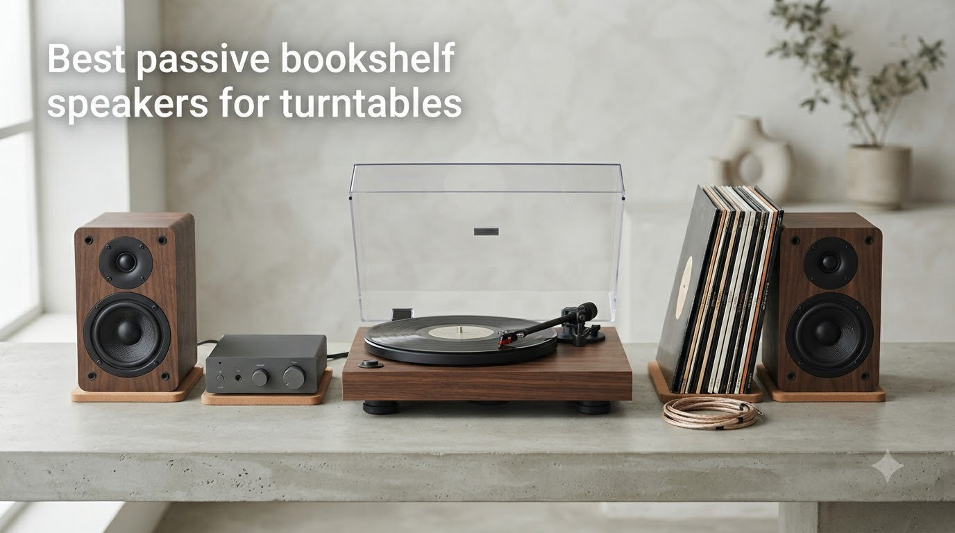 Best passive bookshelf speakers for turntables
