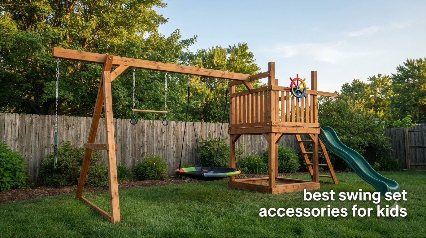 best swing set accessories for kids