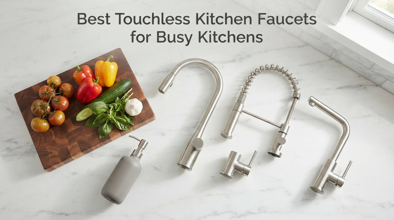 Best Touchless Kitchen Faucets for Busy Kitchens
