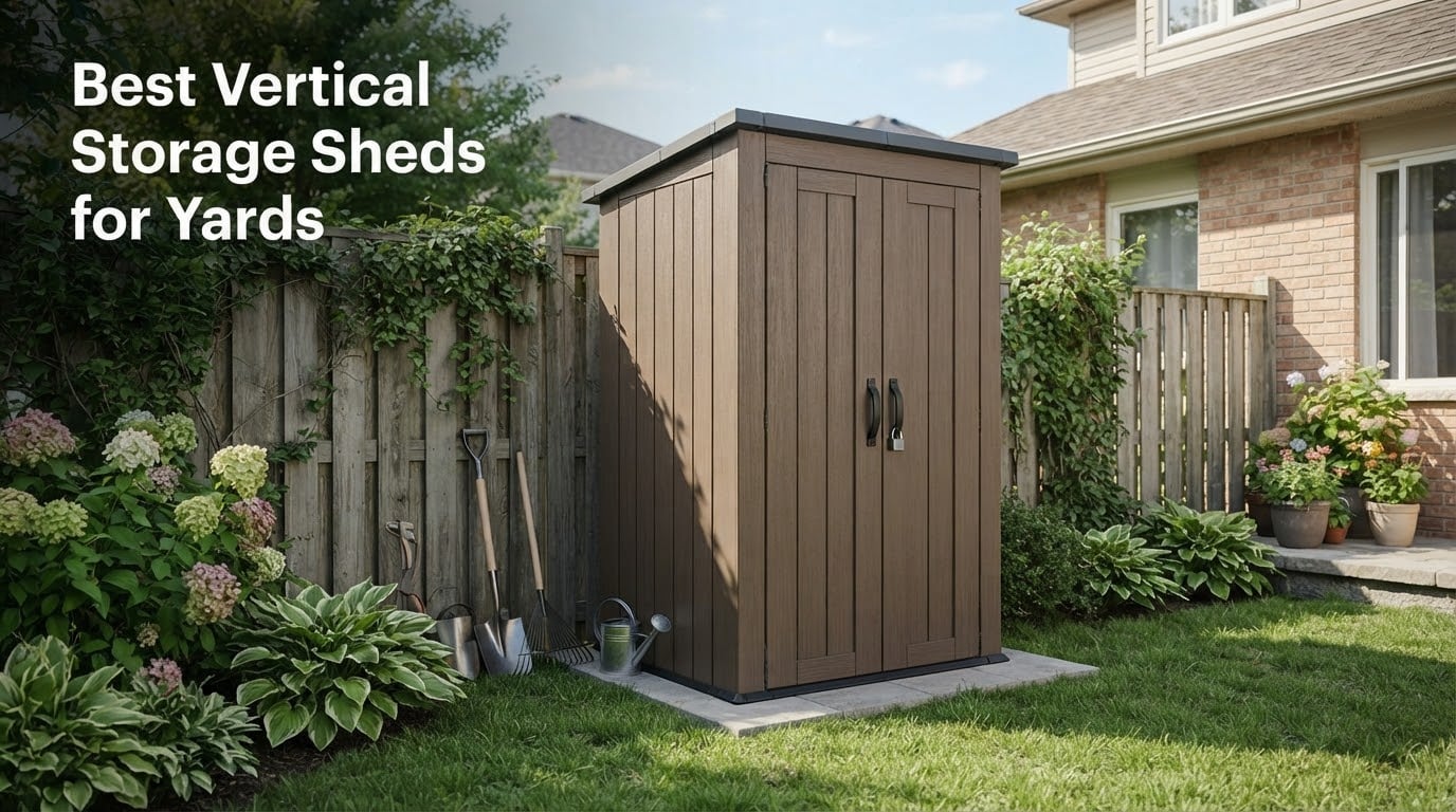 Best Vertical Storage Sheds for Yards