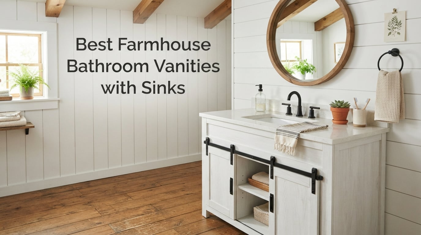 Best Farmhouse Bathroom Vanities with Sinks