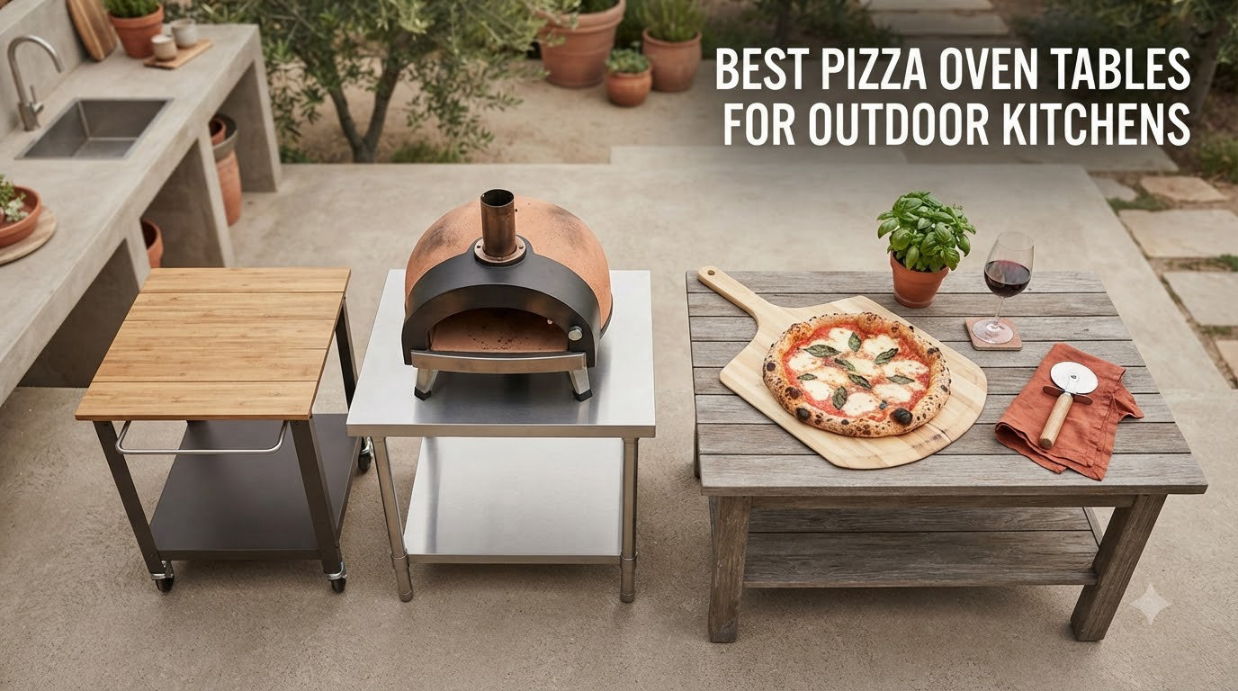 Best Pizza Oven Tables for Outdoor Kitchens