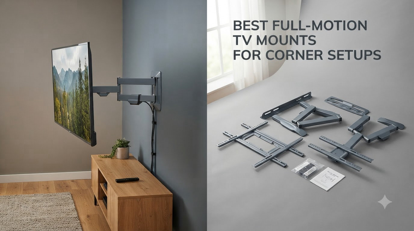 Best full-motion TV mounts for corner setups