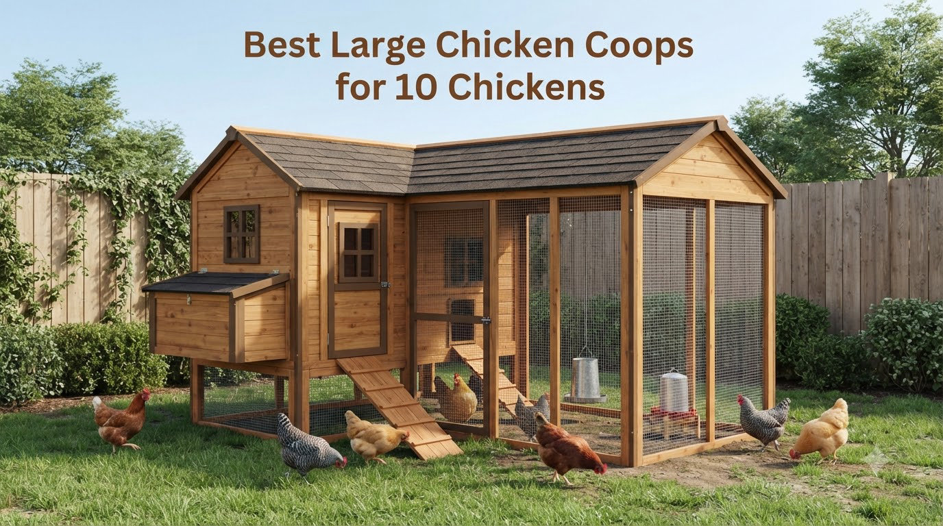 Best Large Chicken Coops for 10 Chickens