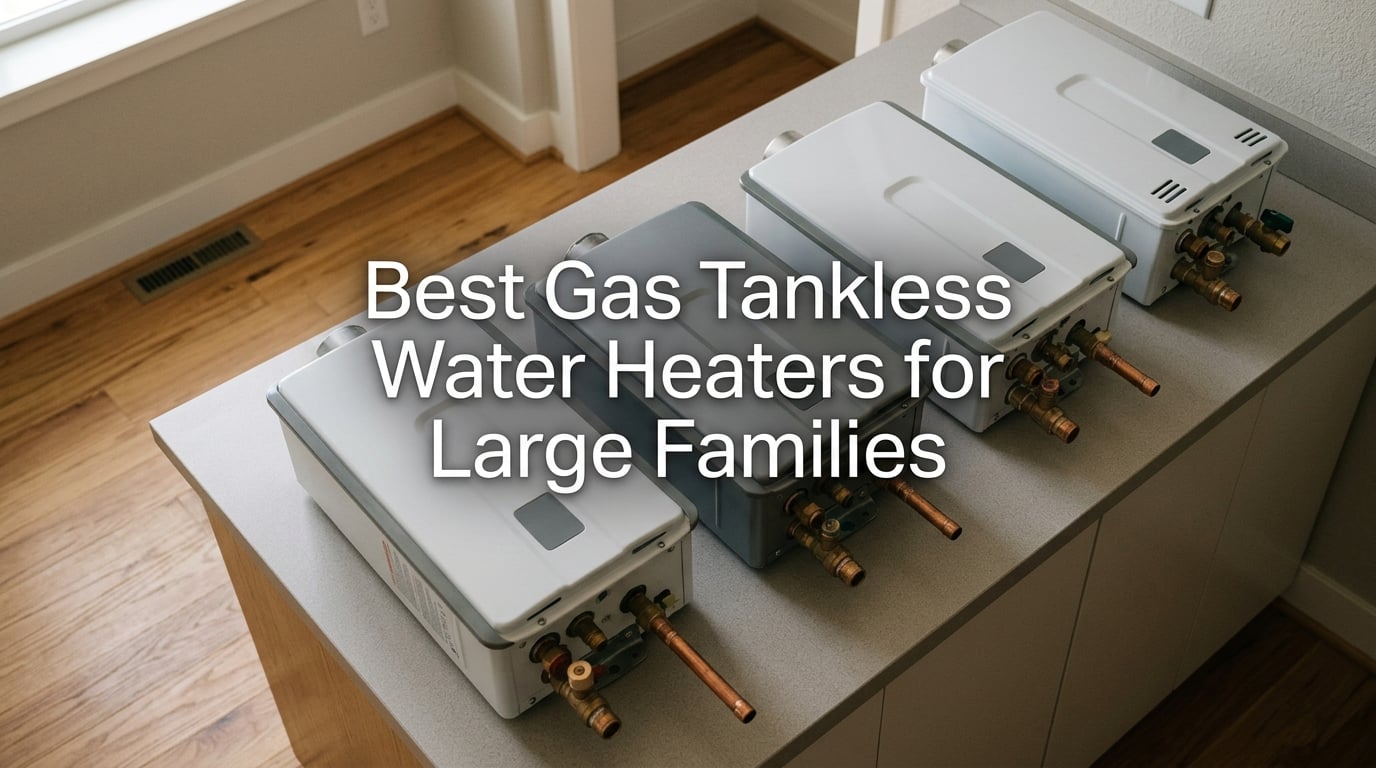 Best Gas Tankless Water Heaters for Large Families