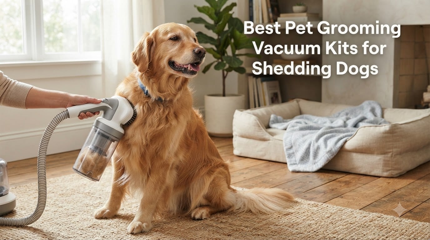 Best Pet Grooming Vacuum Kits for Shedding Dogs