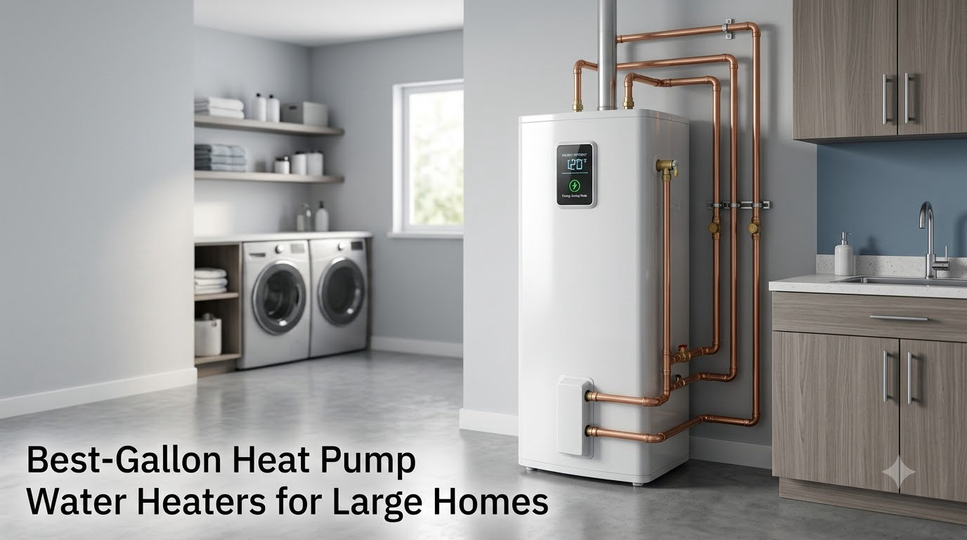 Best 80-Gallon Heat Pump Water Heaters for Large Homes