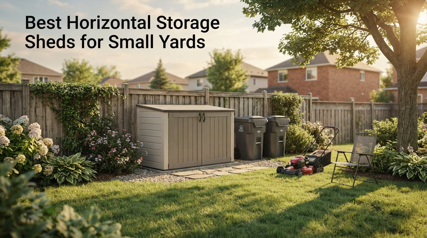 Best Horizontal Storage Sheds for Small Yards