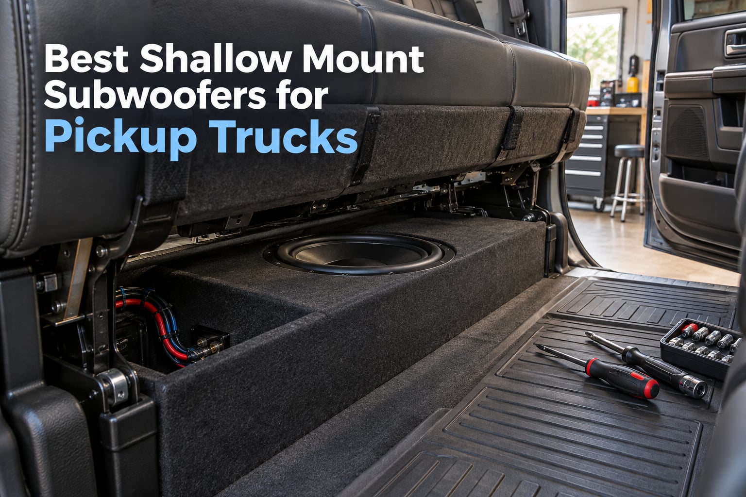 Best Shallow Mount Subwoofers for Pickup Trucks