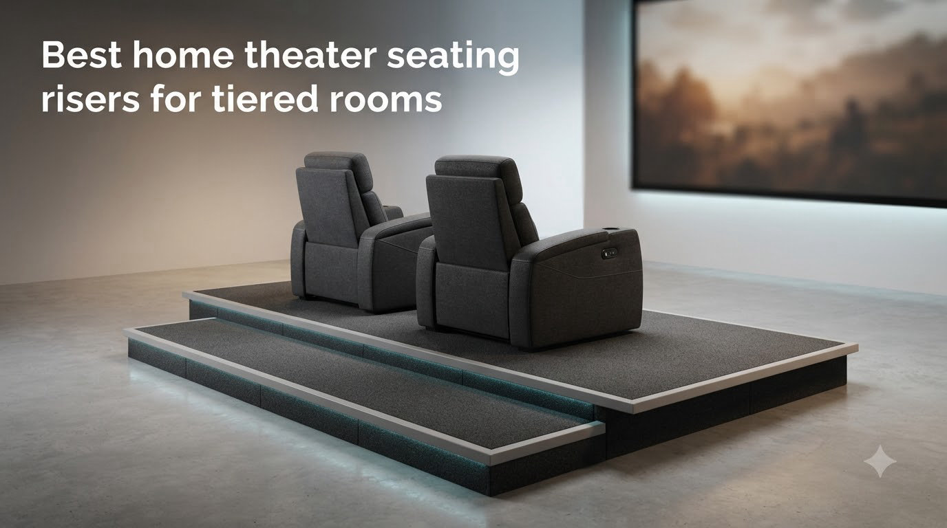 Best home theater seating risers for tiered rooms