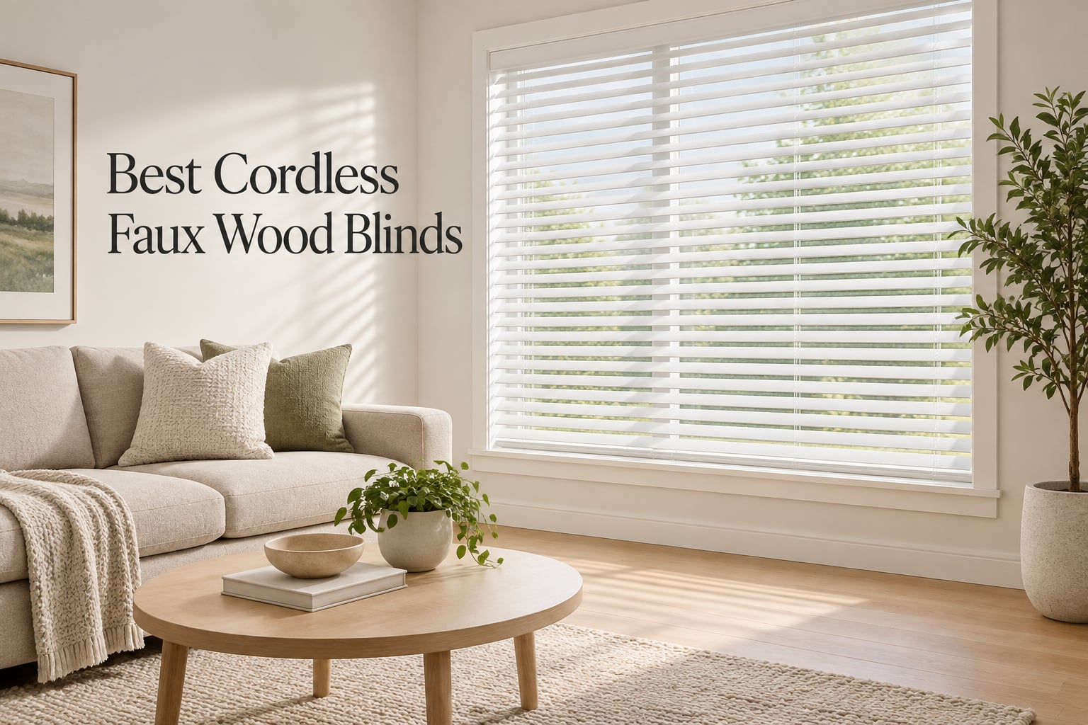 Best Cordless Faux Wood Blinds