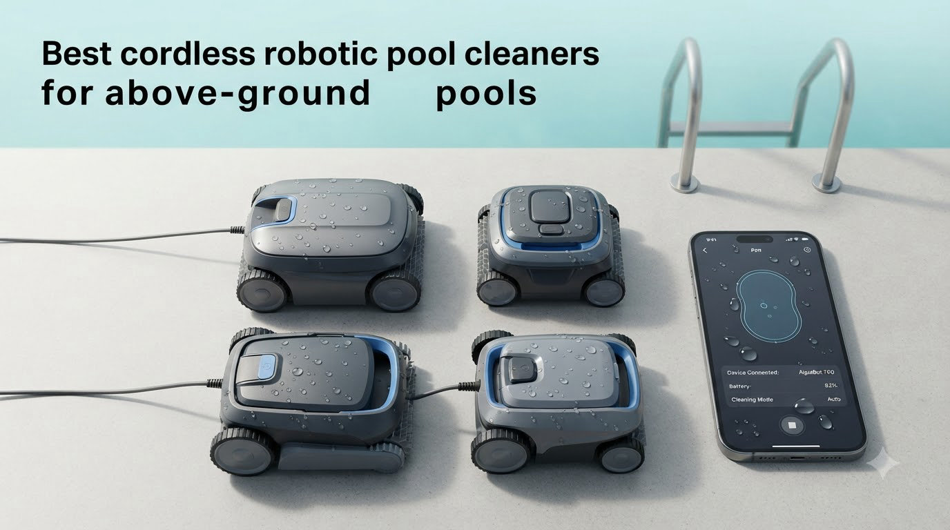 Best cordless robotic pool cleaners for above-ground pools