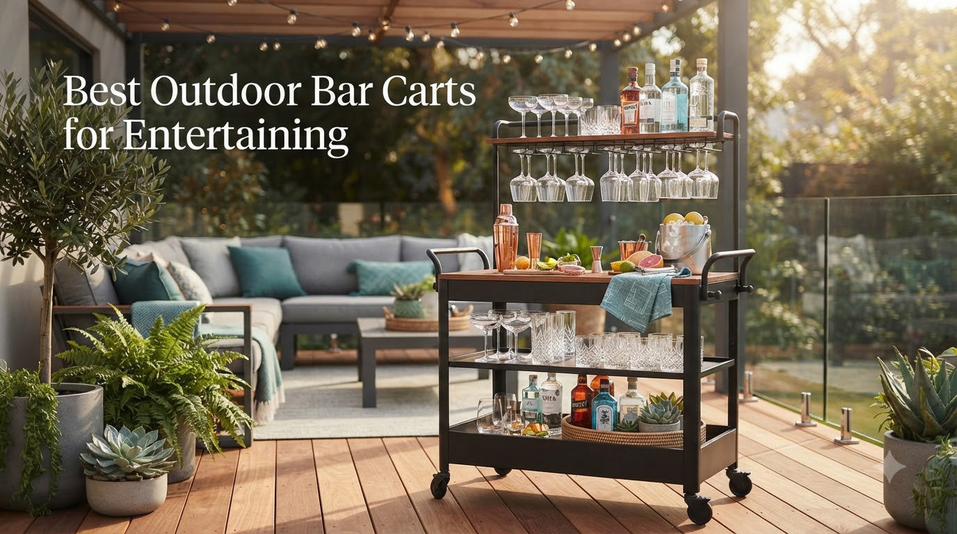 Best Outdoor Bar Carts for Entertaining