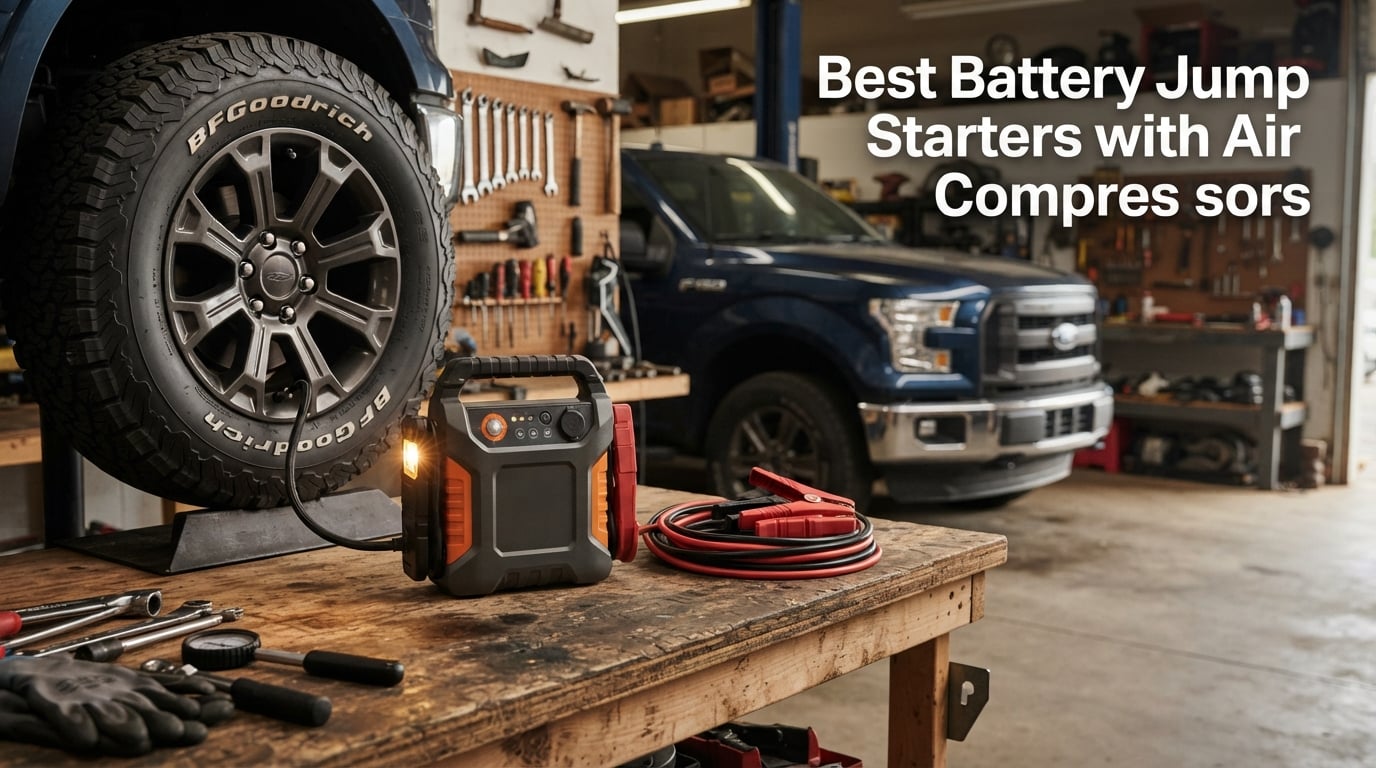 Best Battery Jump Starters with Air Compressors