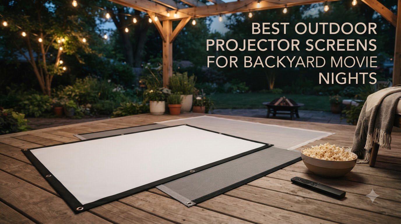 Best outdoor projector screens for backyard movie nights