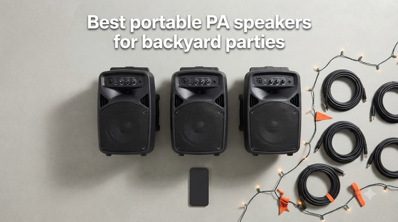 Best portable PA speakers for backyard parties