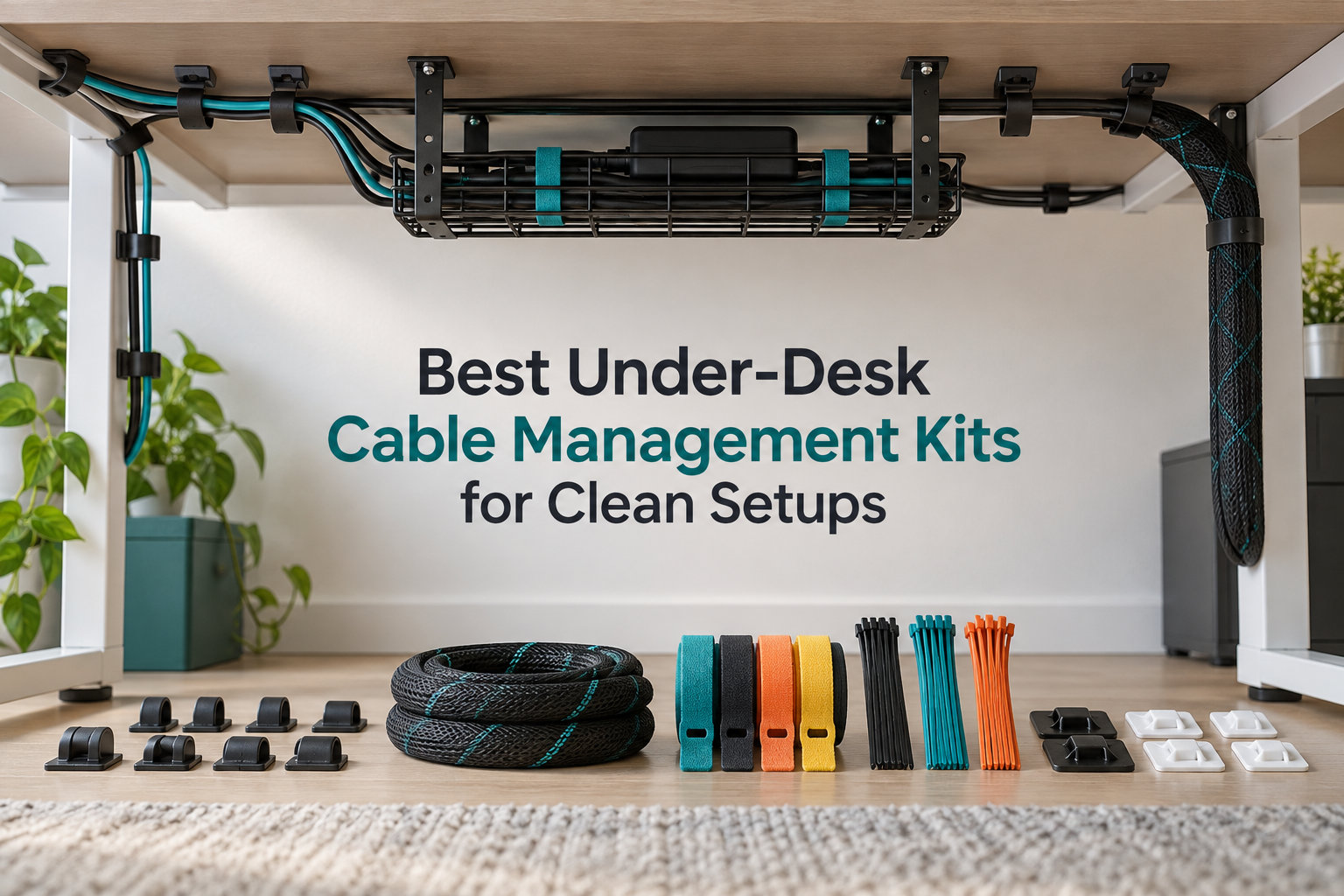 Best Under-Desk Cable Management Kits for Clean Setups