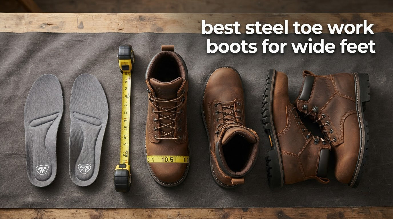 best steel toe work boots for wide feet